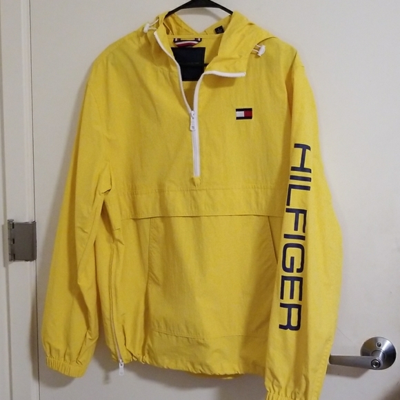 tommy hilfiger men's retro lightweight taslan popover jacket